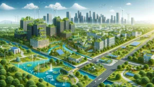 Ökofreundliche Stadtentwicklung mit Schwerpunkt auf Wassermanagementsystemen